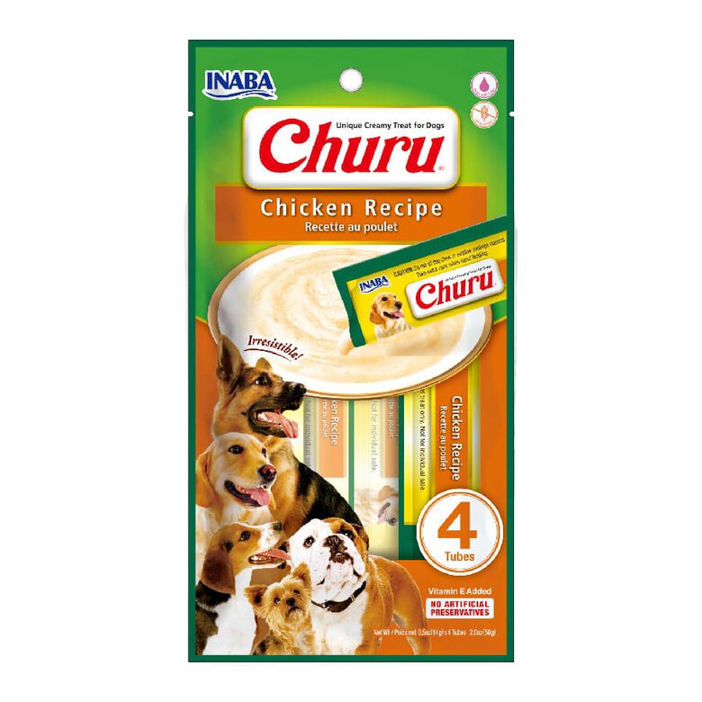 Churu Snack Cremoso Receta de Pollo con Queso para perros, , large image number null